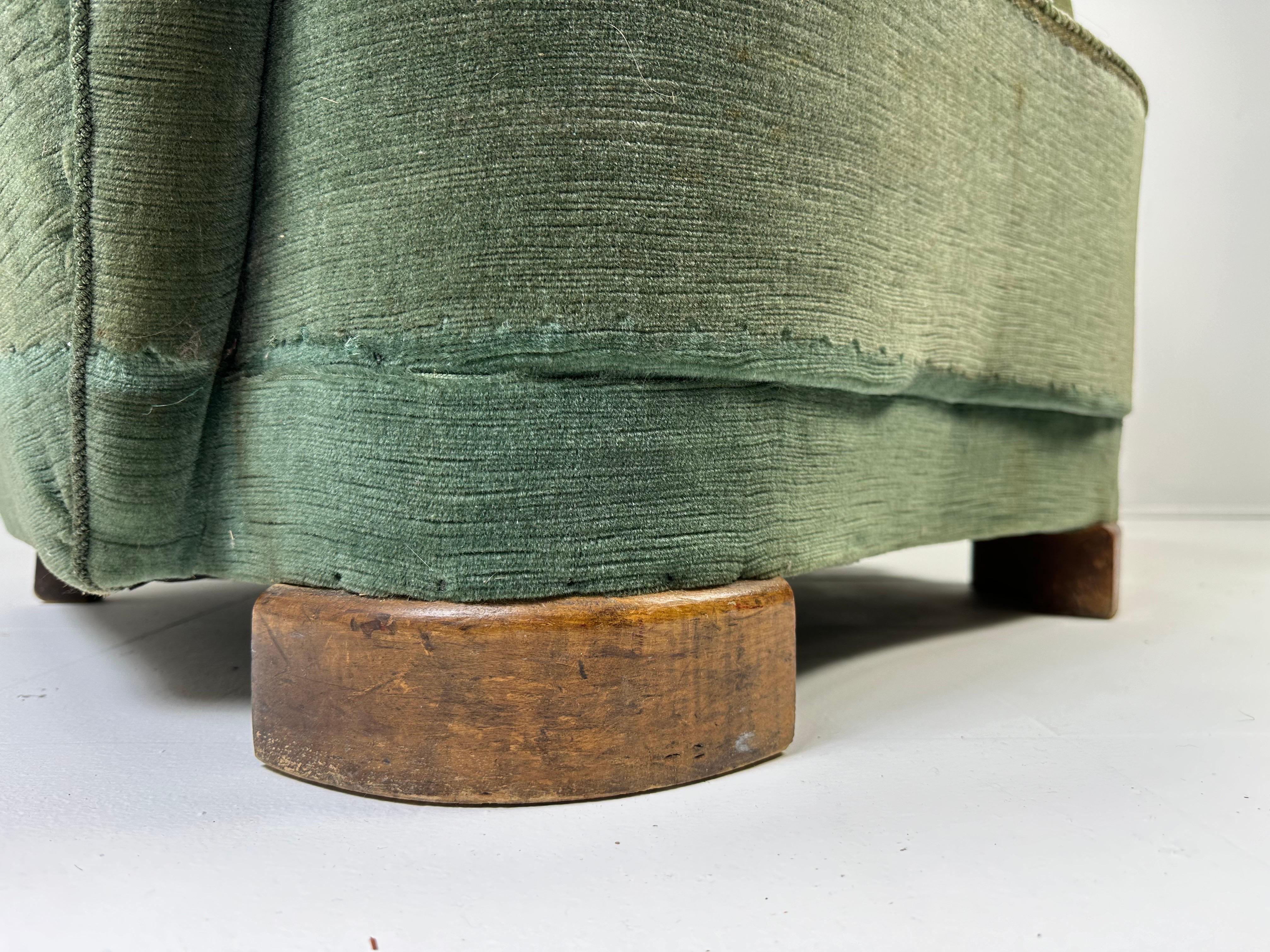 Upholstery 1940’s Danish Lounge Chair