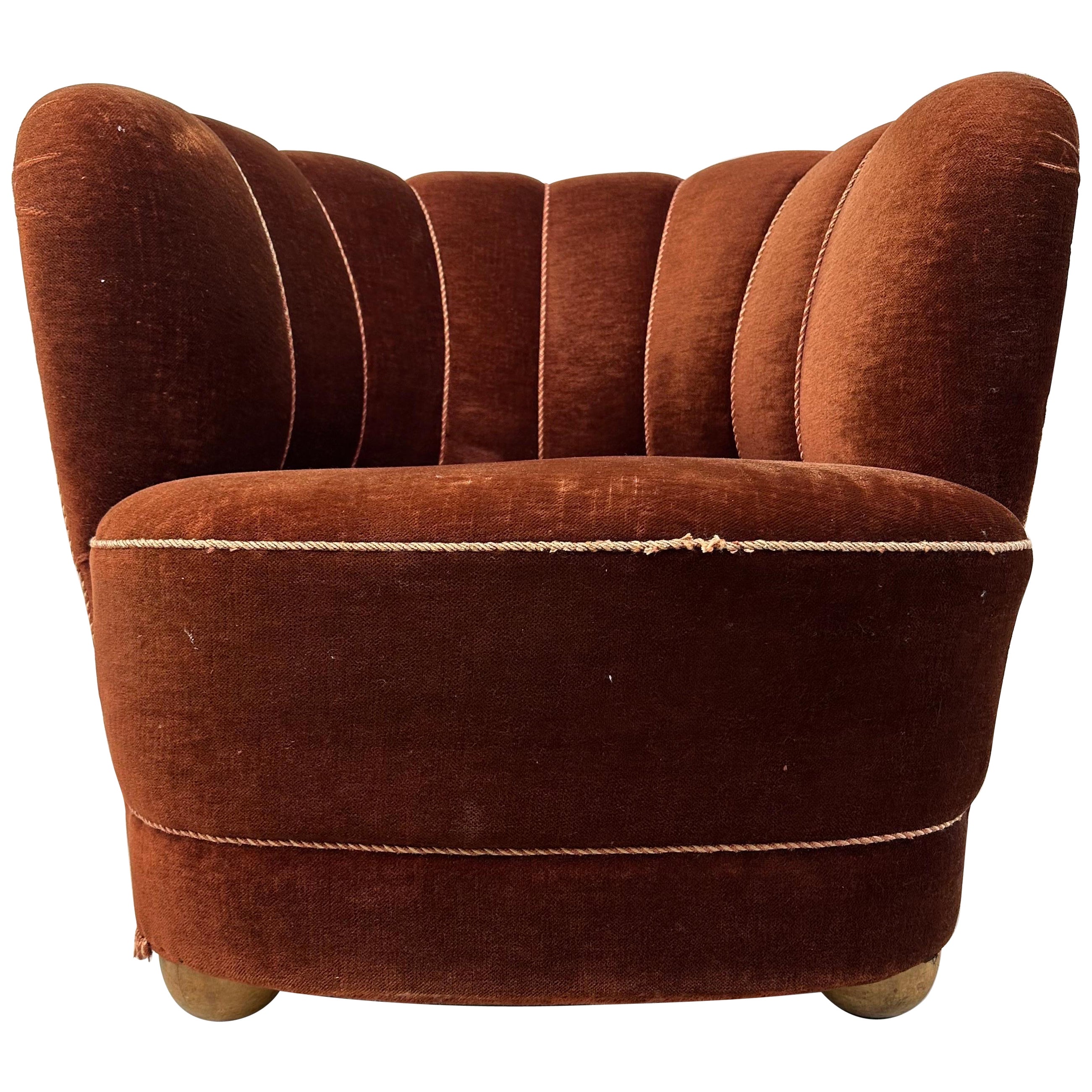 Sedia da salotto danese degli anni '40