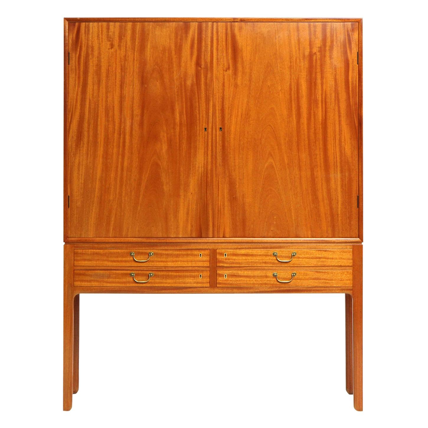 1940s Danish Mahogany Cabinet by Ole Wanscher for A.J. Iversen