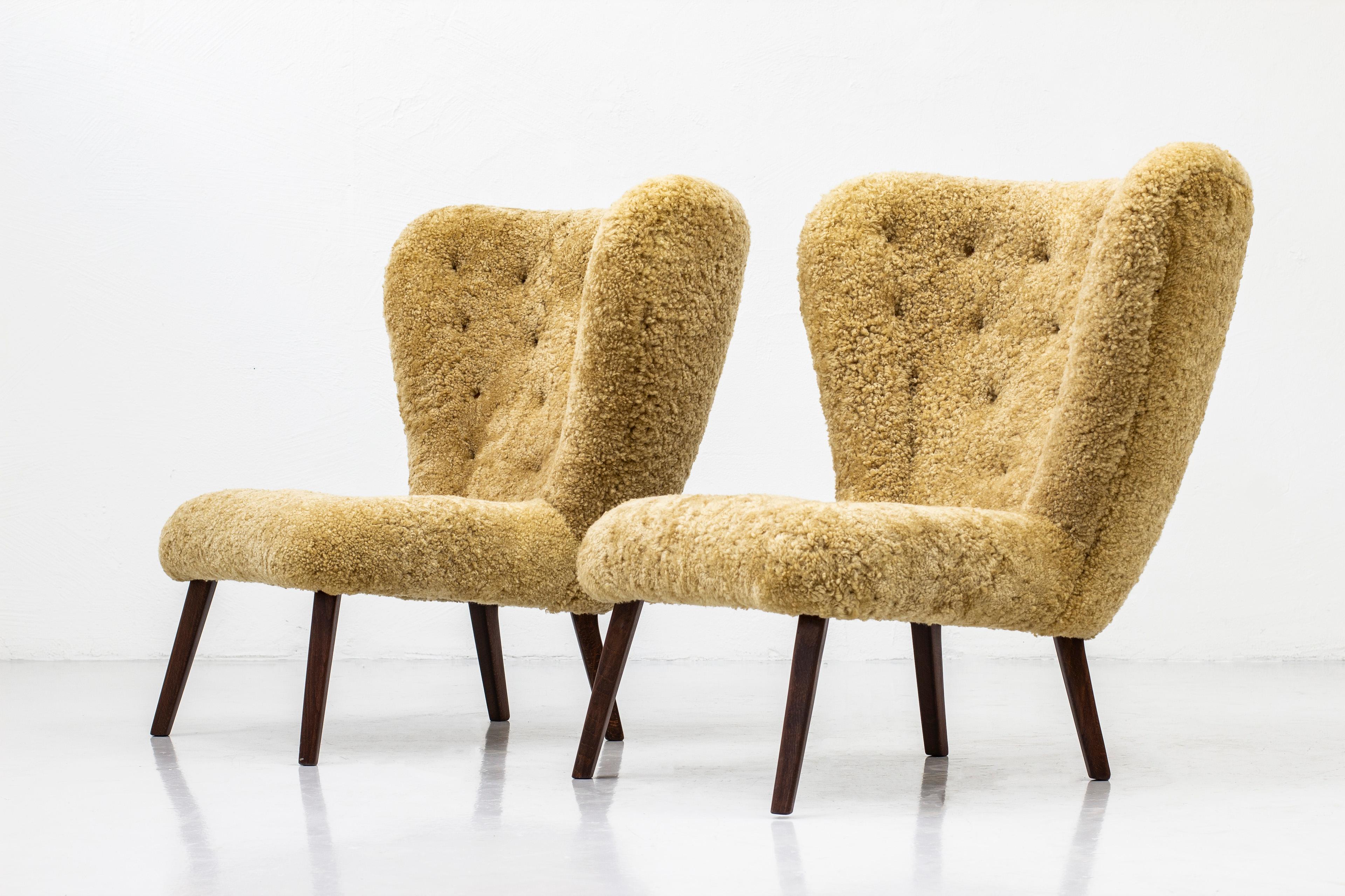 1940s Danish Modern Lounge Chairs in the Manner of Viggo Boesen 3