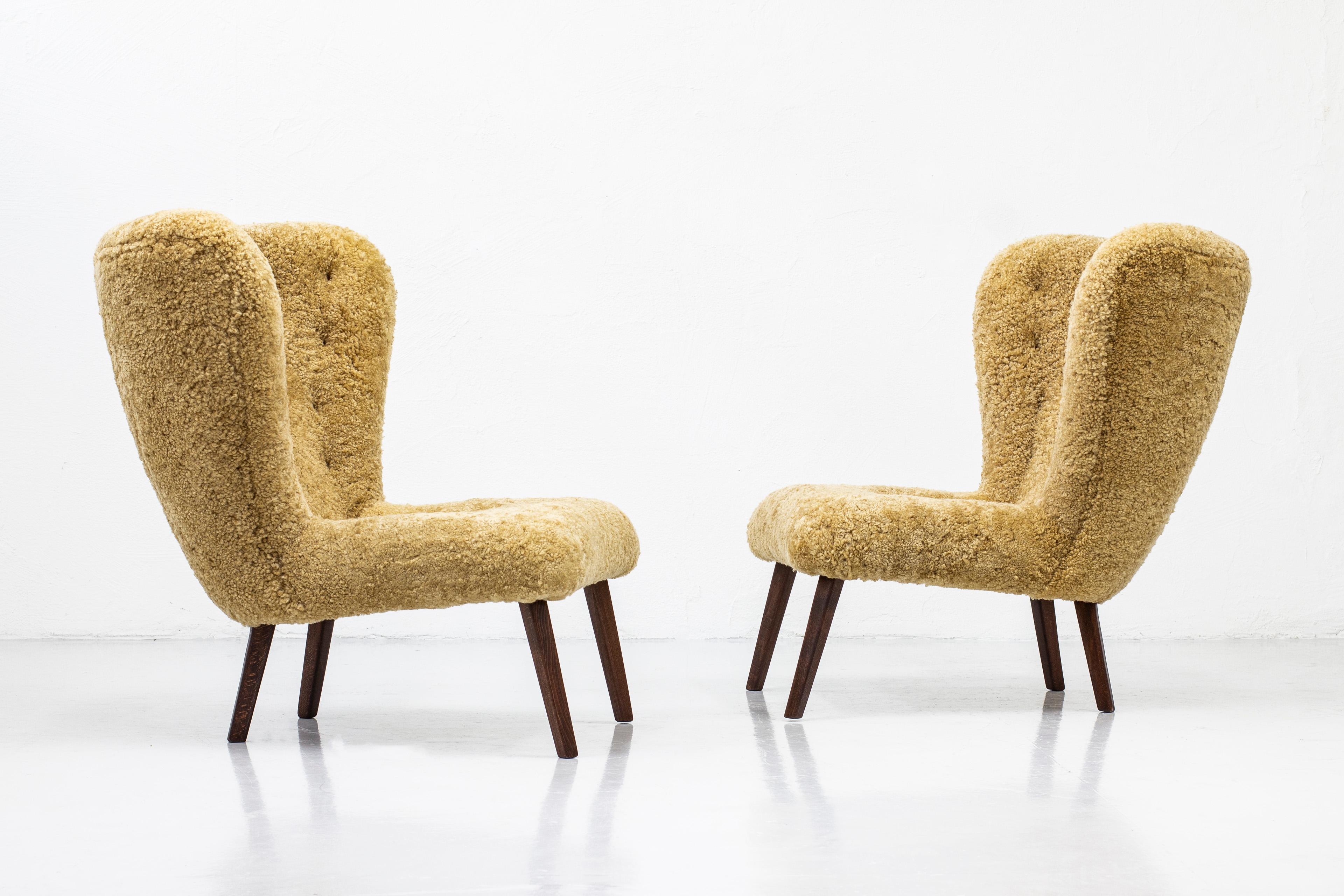 1940s Danish Modern Lounge Chairs in the Manner of Viggo Boesen 5