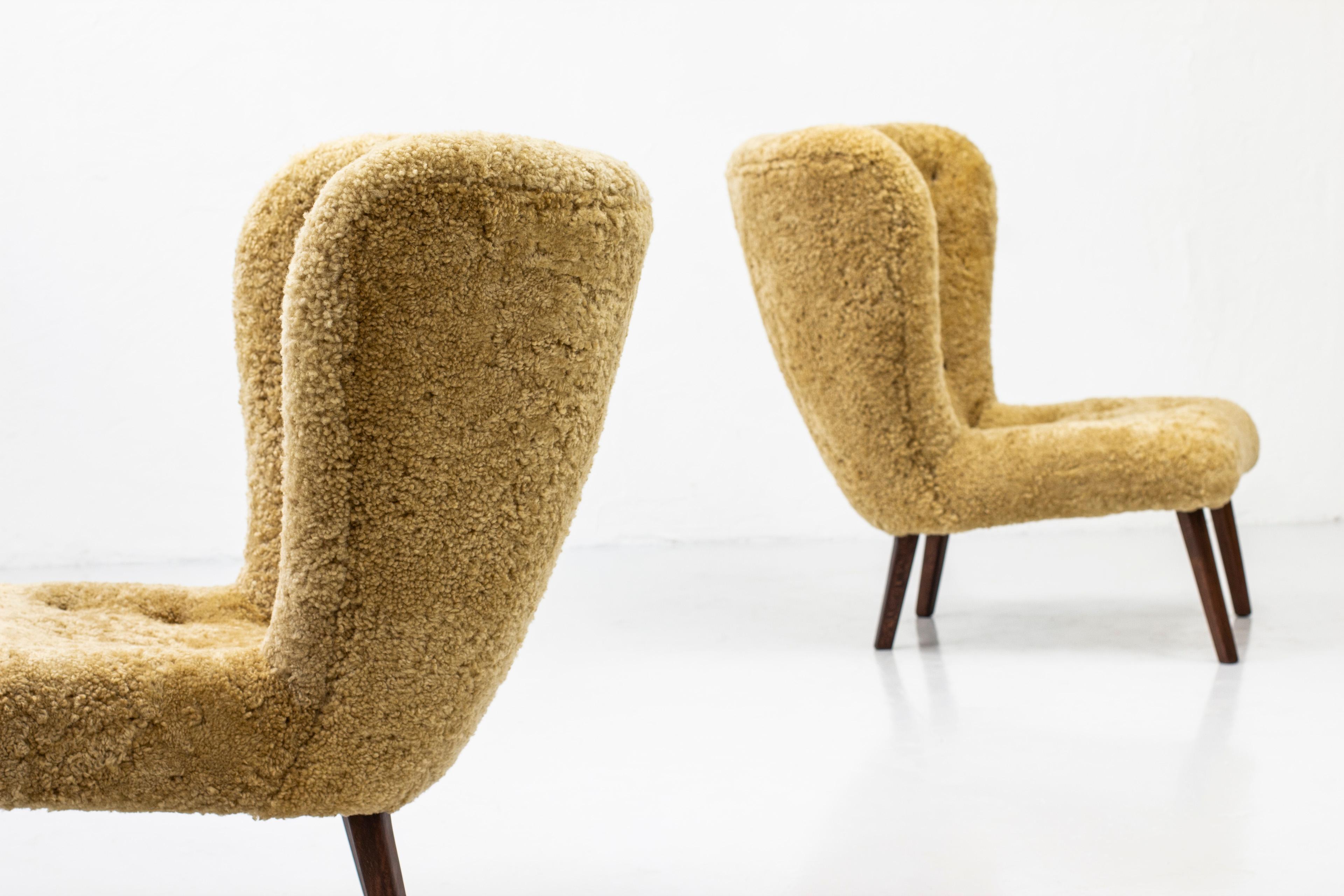 1940s Danish Modern Lounge Chairs in the Manner of Viggo Boesen 1