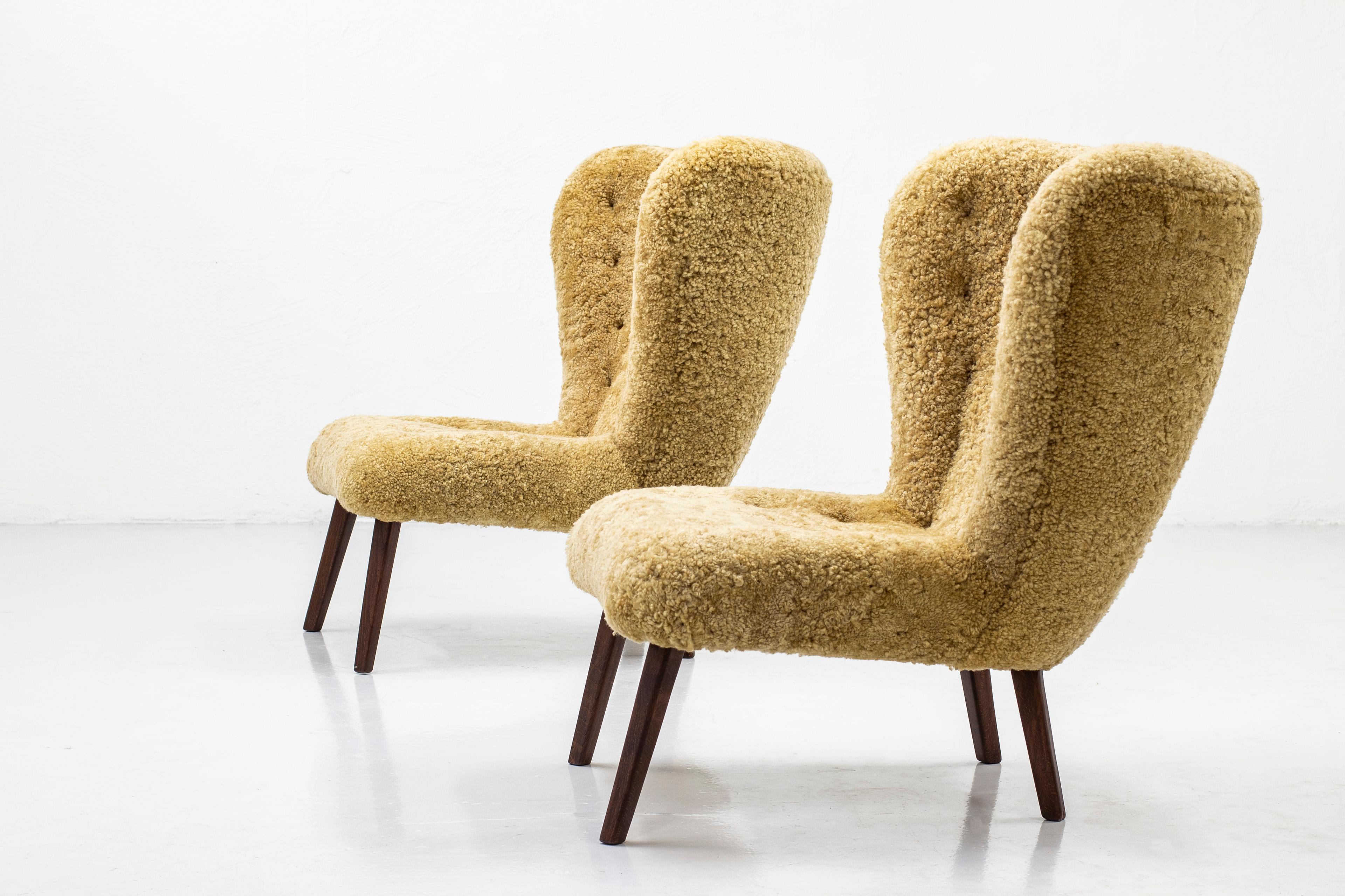 1940s Danish Modern Lounge Chairs in the Manner of Viggo Boesen 2