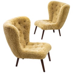 1940s Danish Modern Lounge Chairs in the Manner of Viggo Boesen