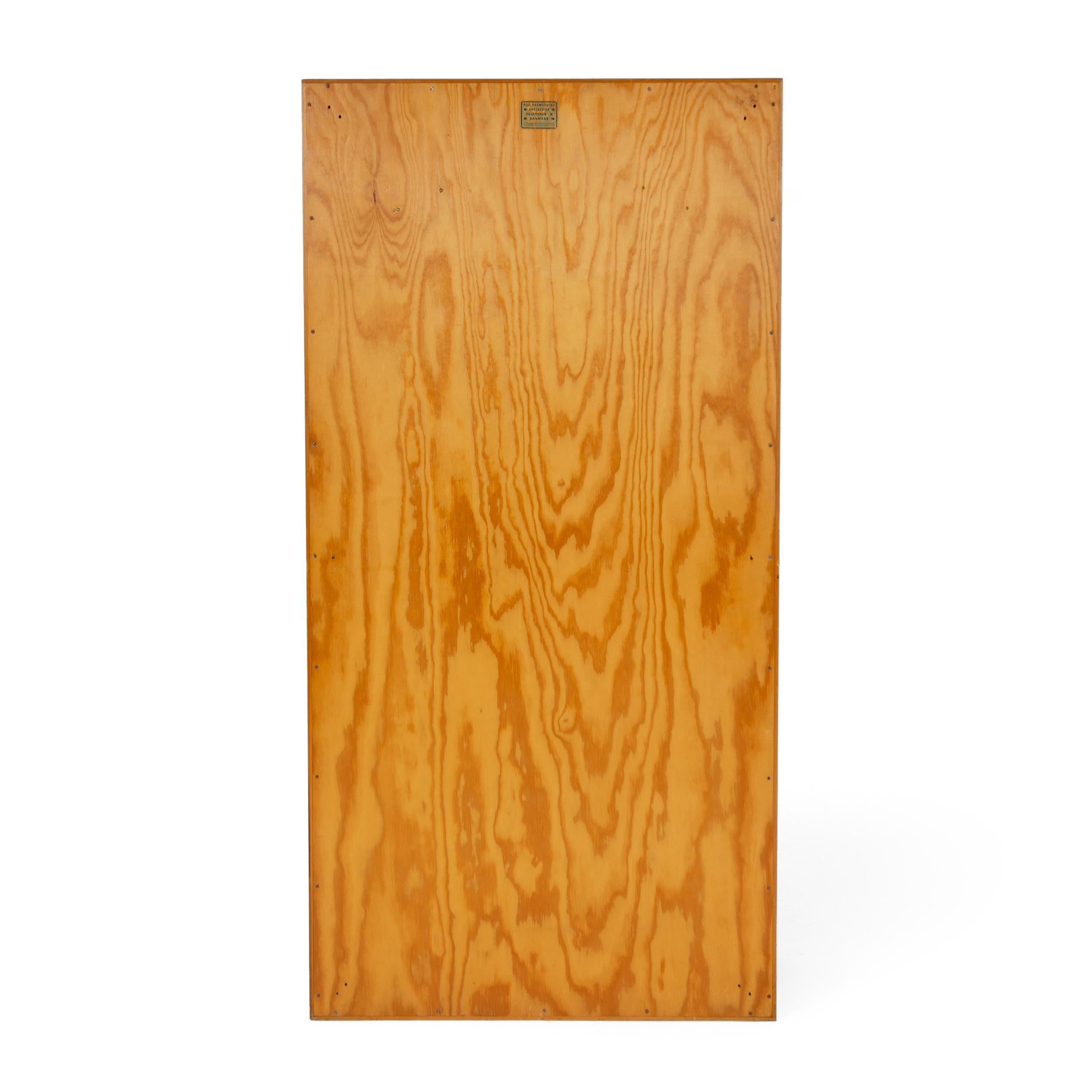 Scandinavian Modern 1940s Danish Pine Wardrobe by Mogens Koch for Rud Rasmussen For Sale