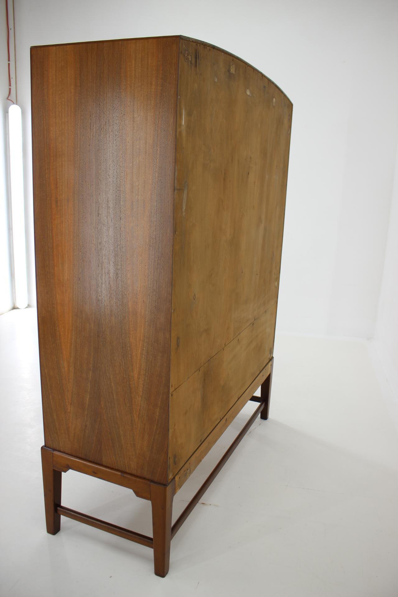 Mid-20th Century 1940s Danish Restored Mahogany Cabinet For Sale