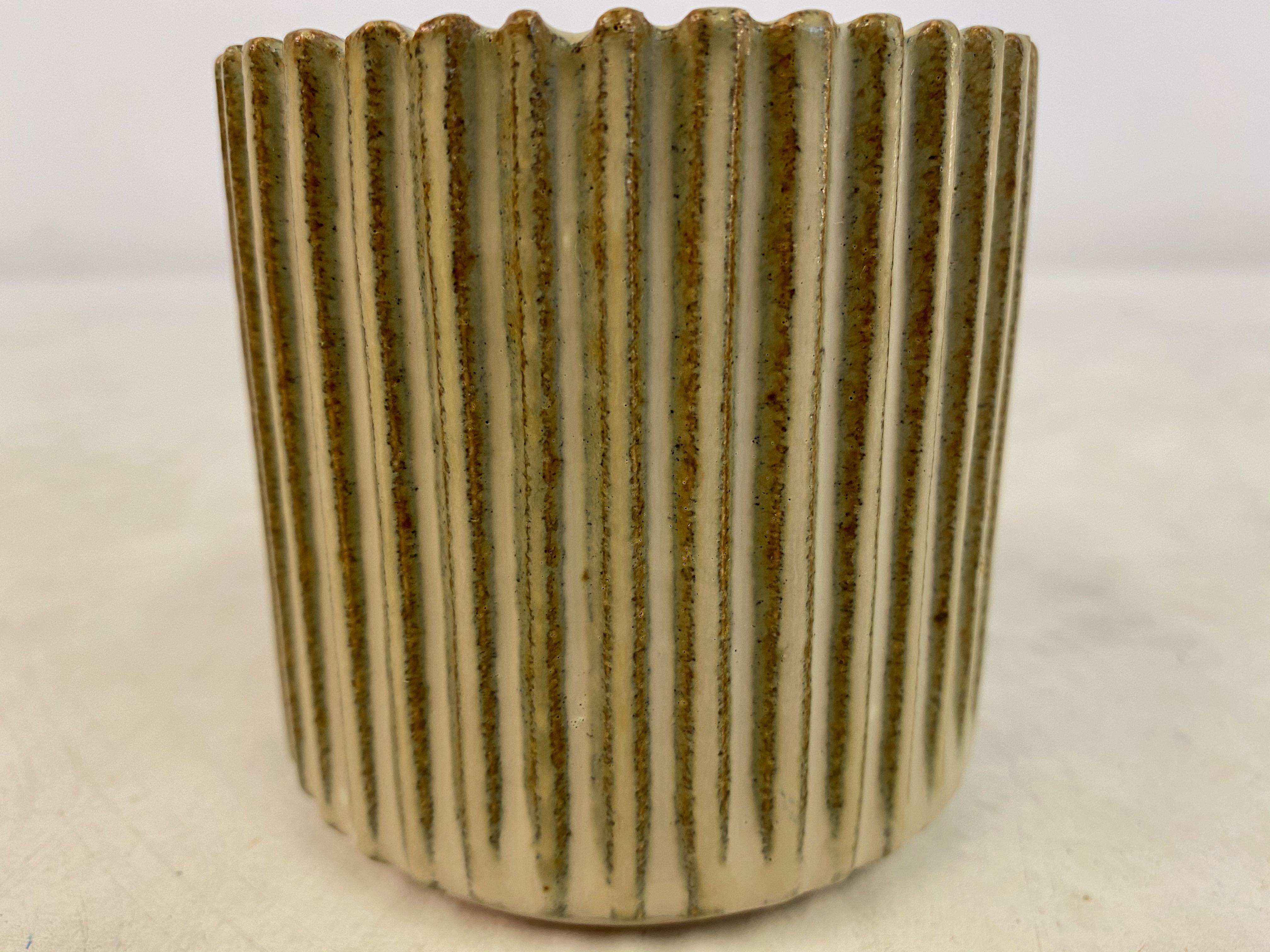 20th Century 1940s Danish Stoneware Pot by Arne Bang For Sale