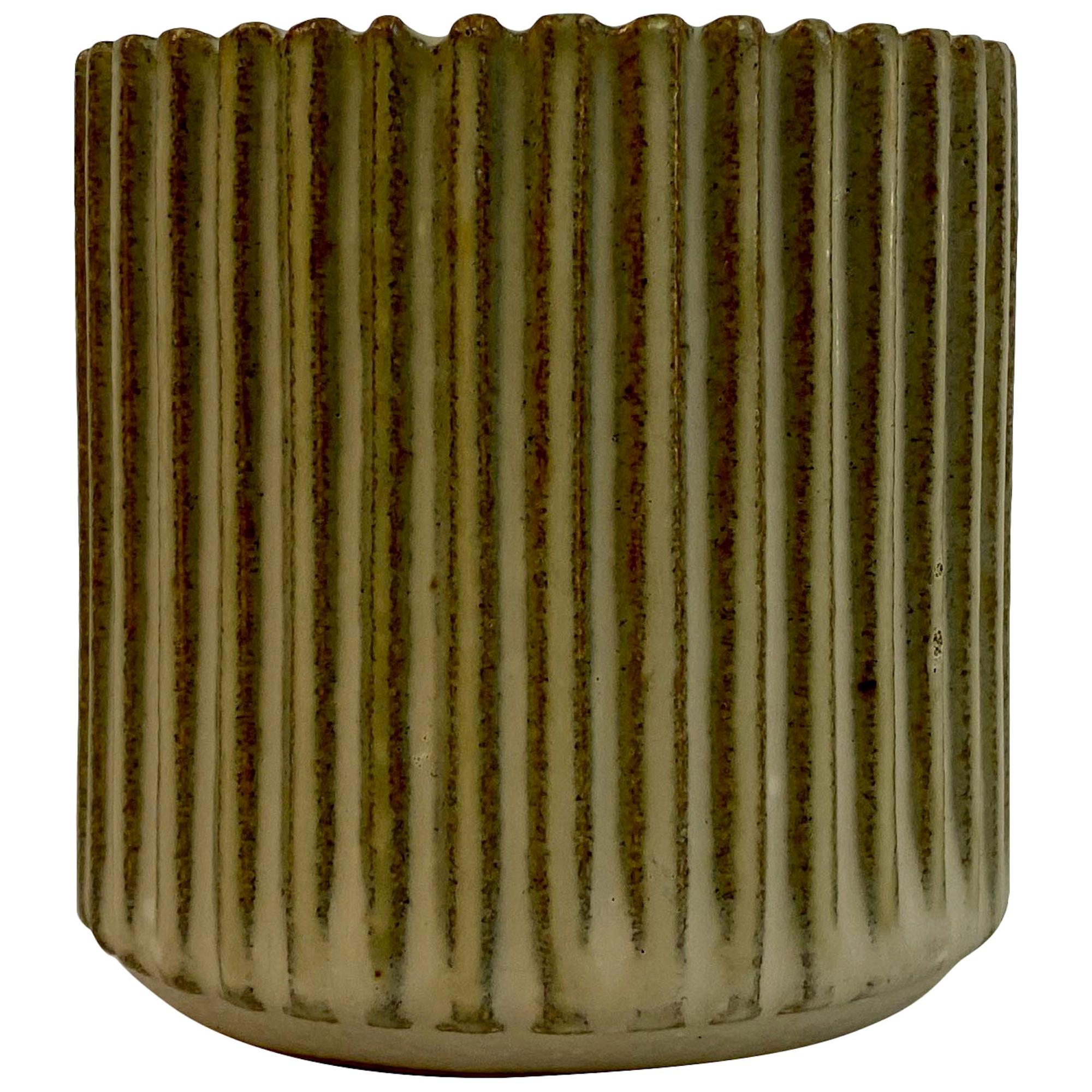 1940s Danish Stoneware Pot by Arne Bang