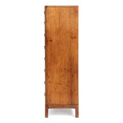 1940s Danish Tall Rosewood Chest of Drawers by Ole Wanscher for A.J. Iversen