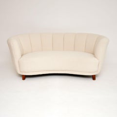 1940s Danish Vintage Banana Sofa