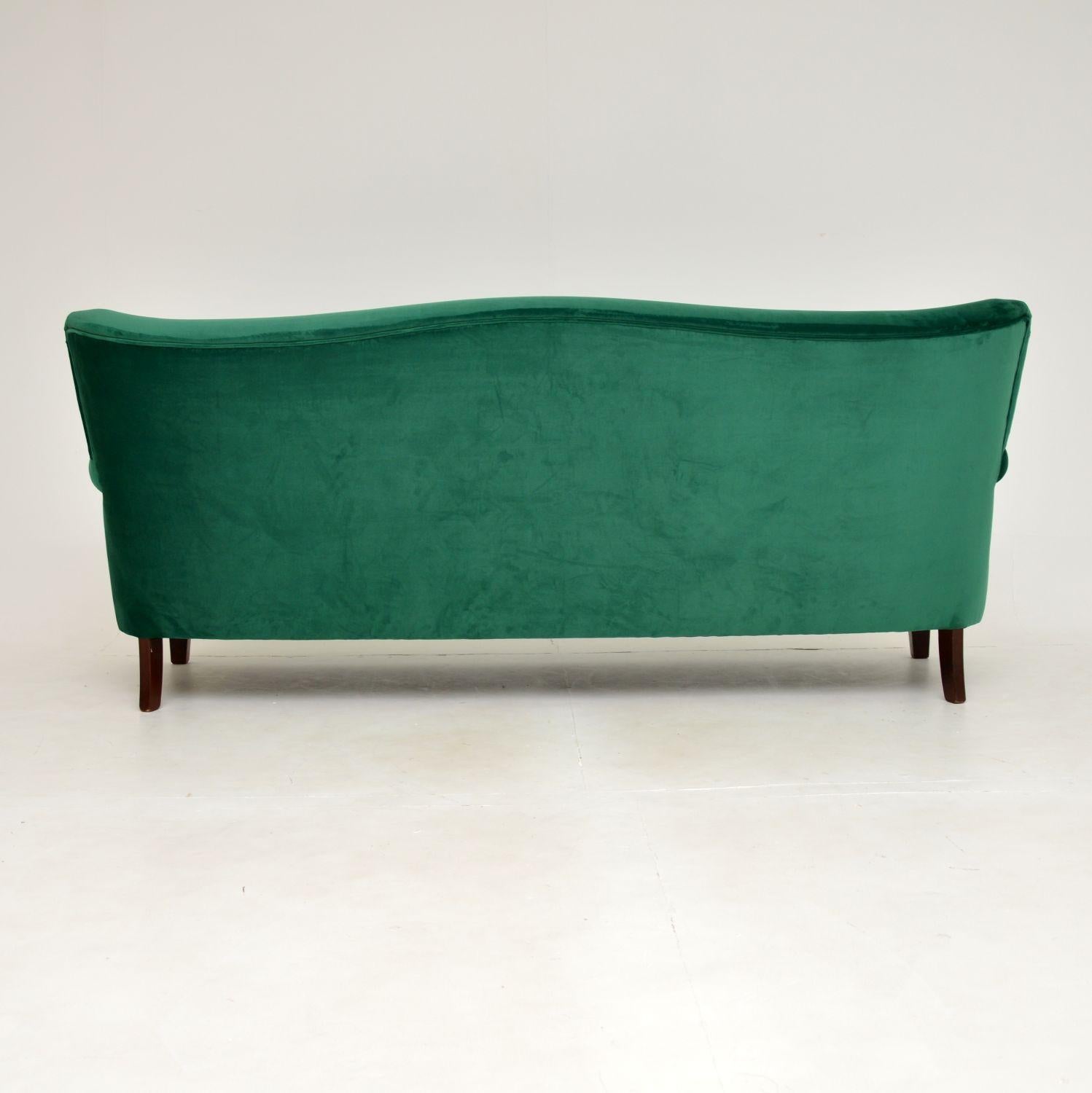 1940's Danish Vintage Re-Upholstered Sofa 2