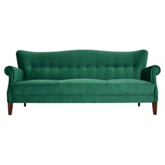 1940's Danish Vintage Re-Upholstered Sofa