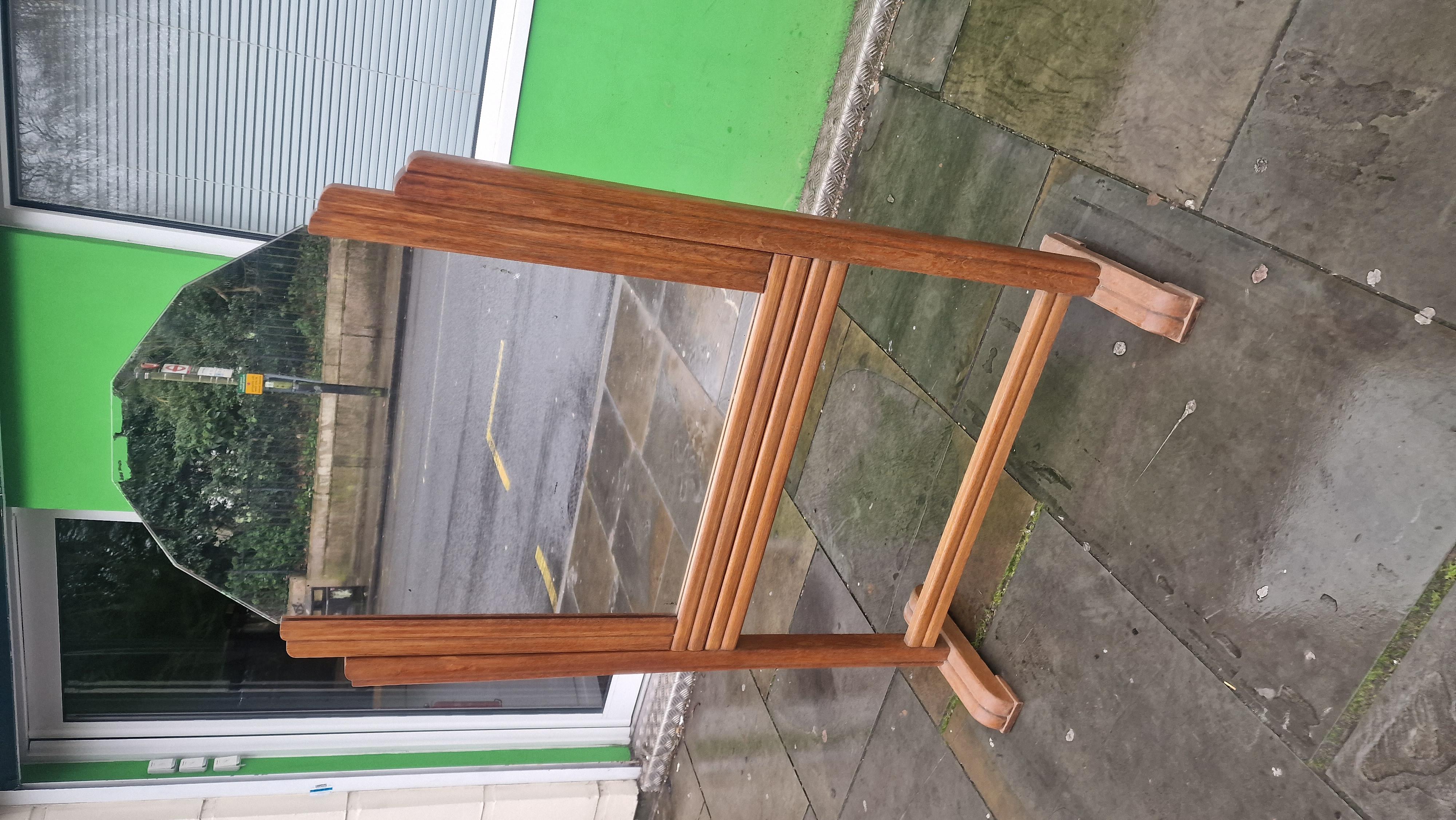 Mid-Century Modern 1940s Deco Tailor's mirror en vente