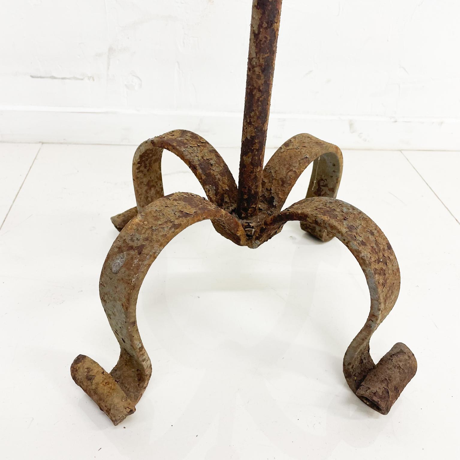 iron floor candle holders