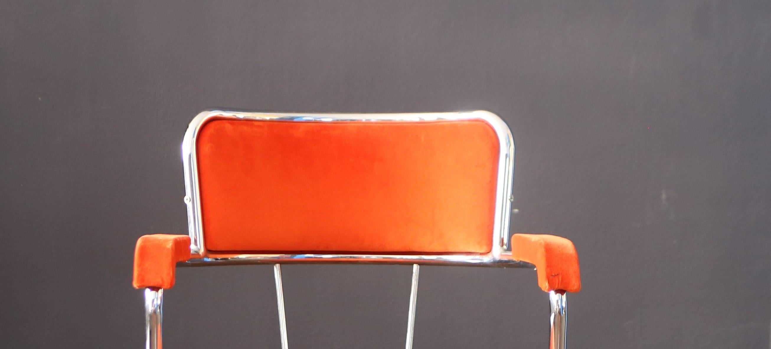 chaise de bureau des années 1940 fabriquée en Italie en vente 1