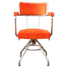 chaise de bureau des années 1940 fabriquée en Italie