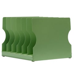 1940s Desktop Memo/ File Holder, Refinished in Sage Green