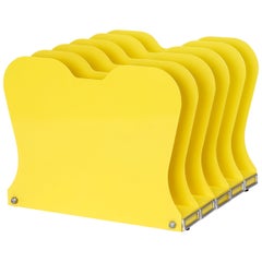 1940s Desktop Memo / File Holder, Refinished in Yellow