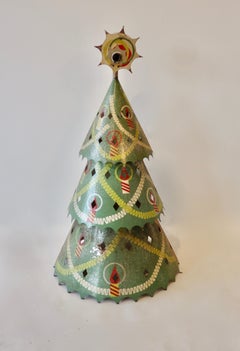 1940s Detroit Department Store Display Christmas Tree in Original Paint