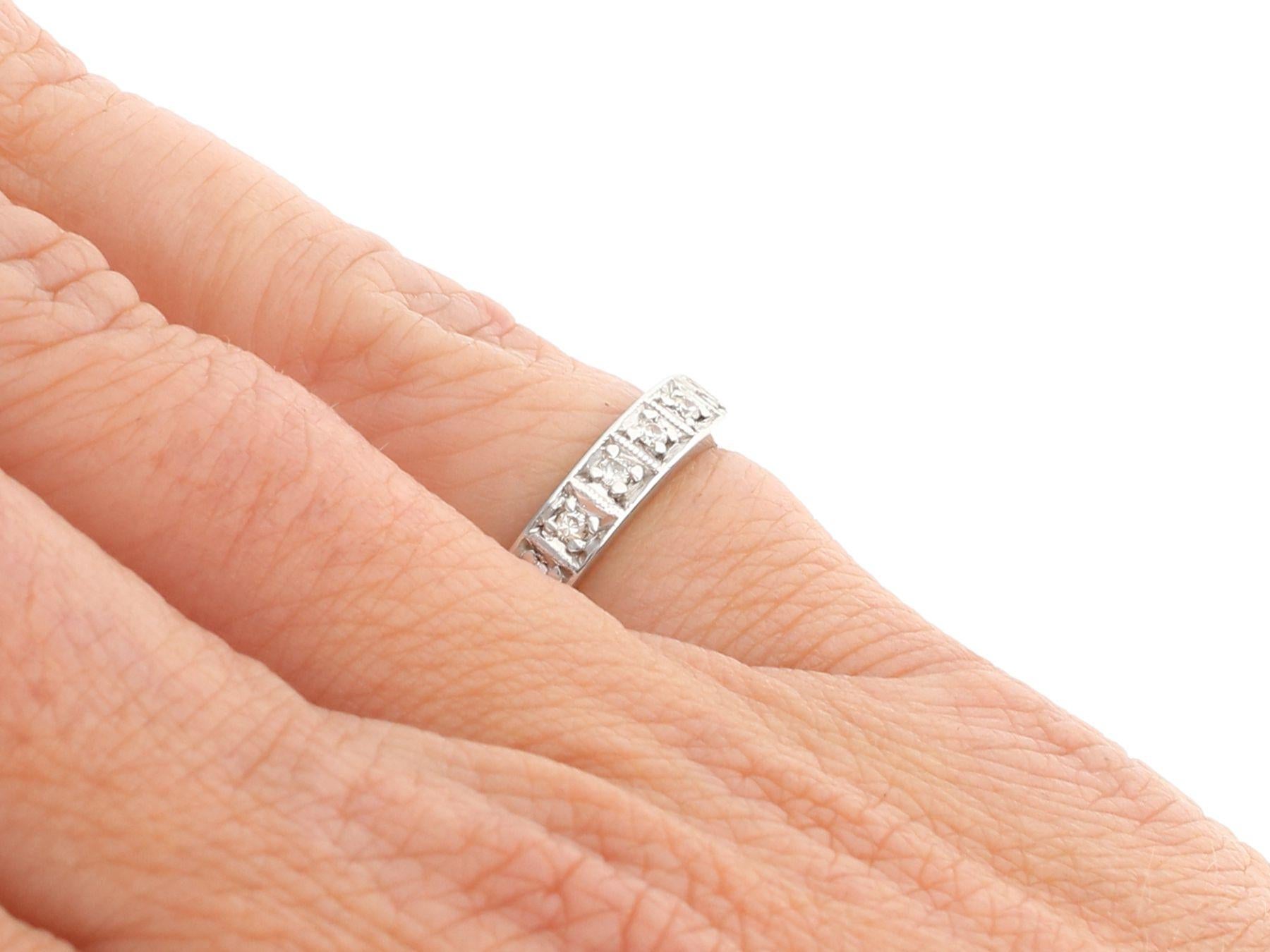 1940s Diamond and White Gold Full Eternity Ring 2