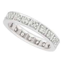 1940s Diamond and White Gold Full Eternity Ring