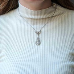 1940's Diamond Necklace white gold