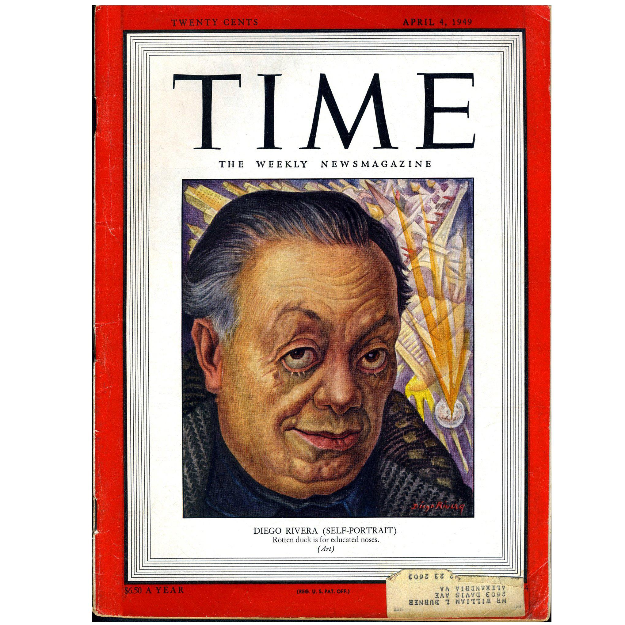 1940s Diego Rivera Time Magazine