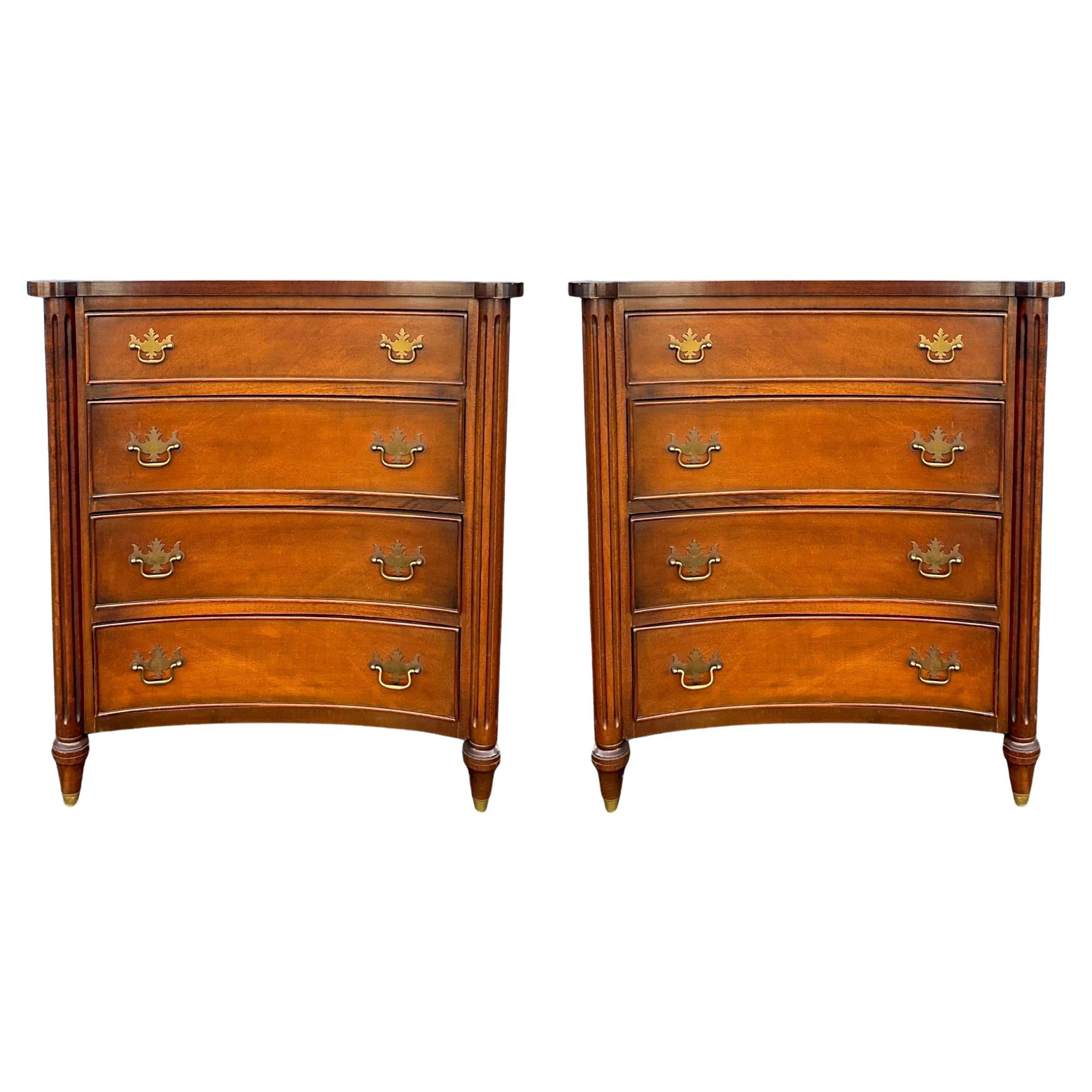 1940s Diminutive Chinese Chippendale Style Mahogany Chests by Schell, Pair