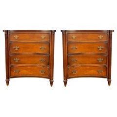 1940s Diminutive Chinese Chippendale Style Mahogany Chests by Schell, Pair