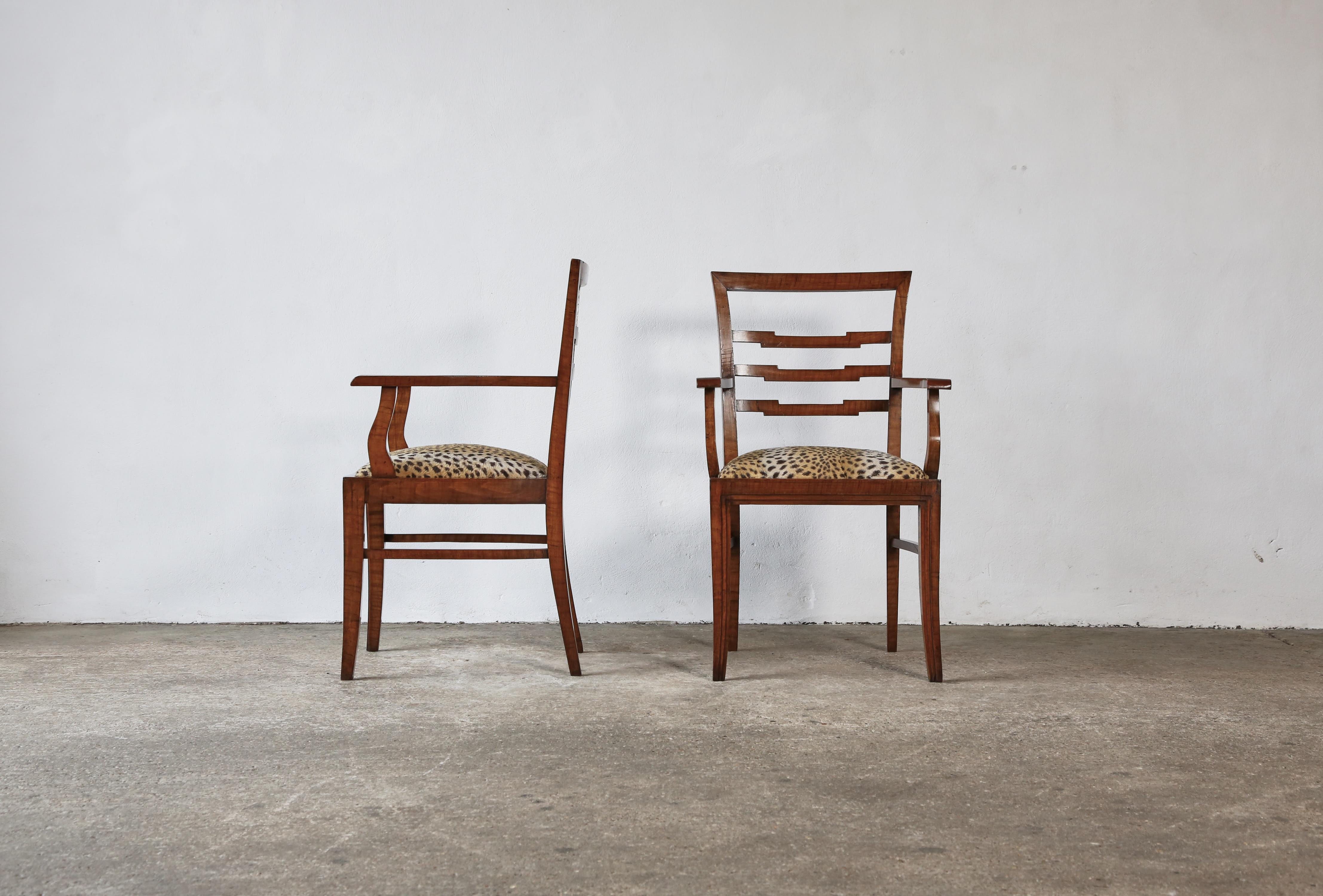 Mid-Century Modern 1940s Dining Chairs attributed to Gio Ponti, Italy For Sale