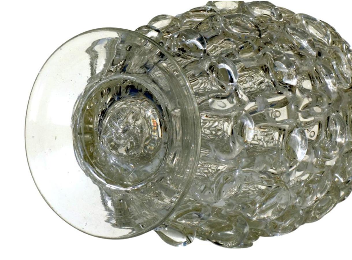 Mid-20th Century 1940s Dino Martens for Aureliano Toso art Deco Murano Glass Vase For Sale