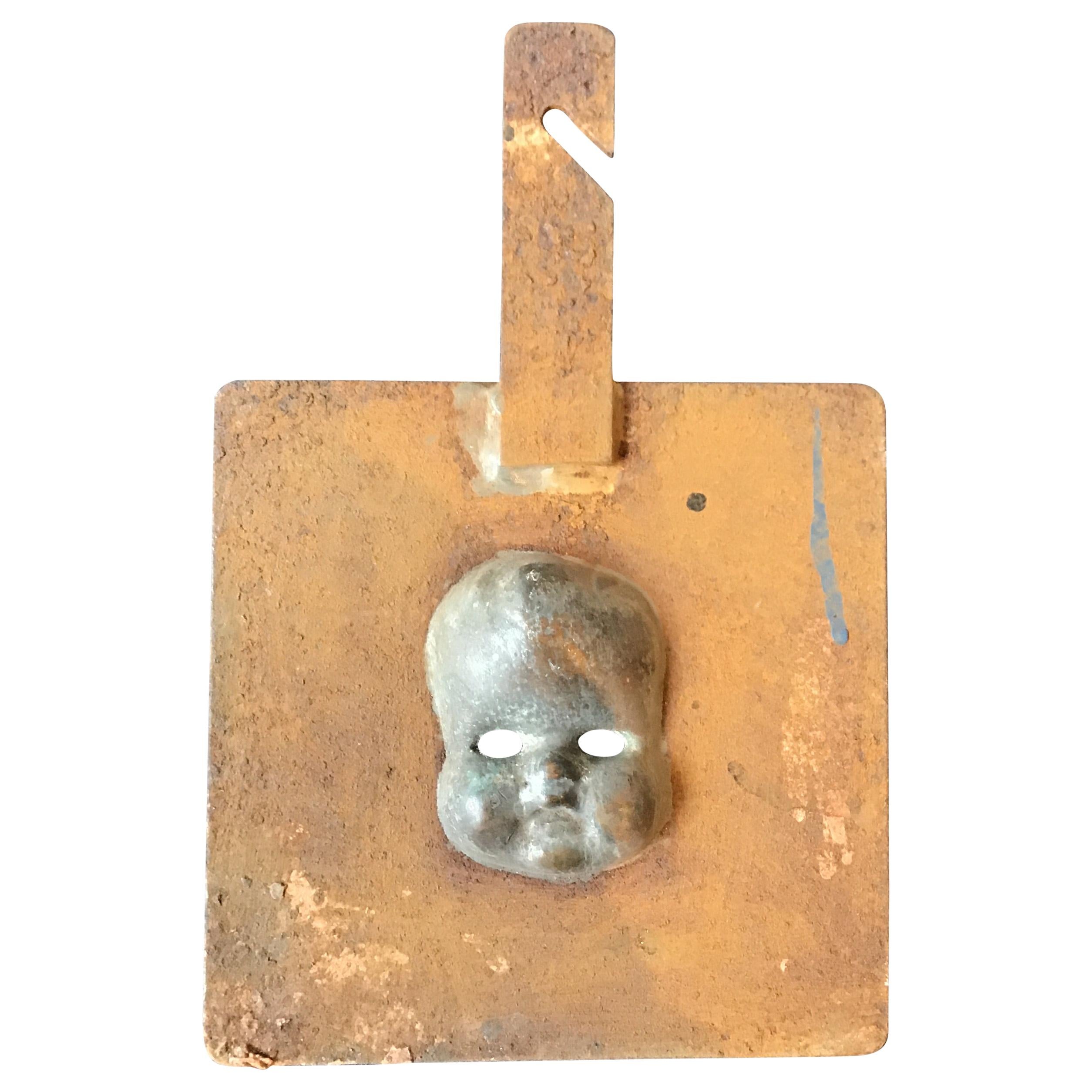 1940s Doll Mold of a Baby Face For Sale