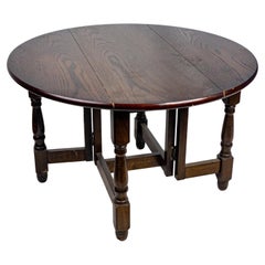 Used 1940's Drop Leaf Oak Table