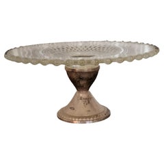 1940s Maurice Duchin Petite Pedestal Cake Plate Sterling Silver