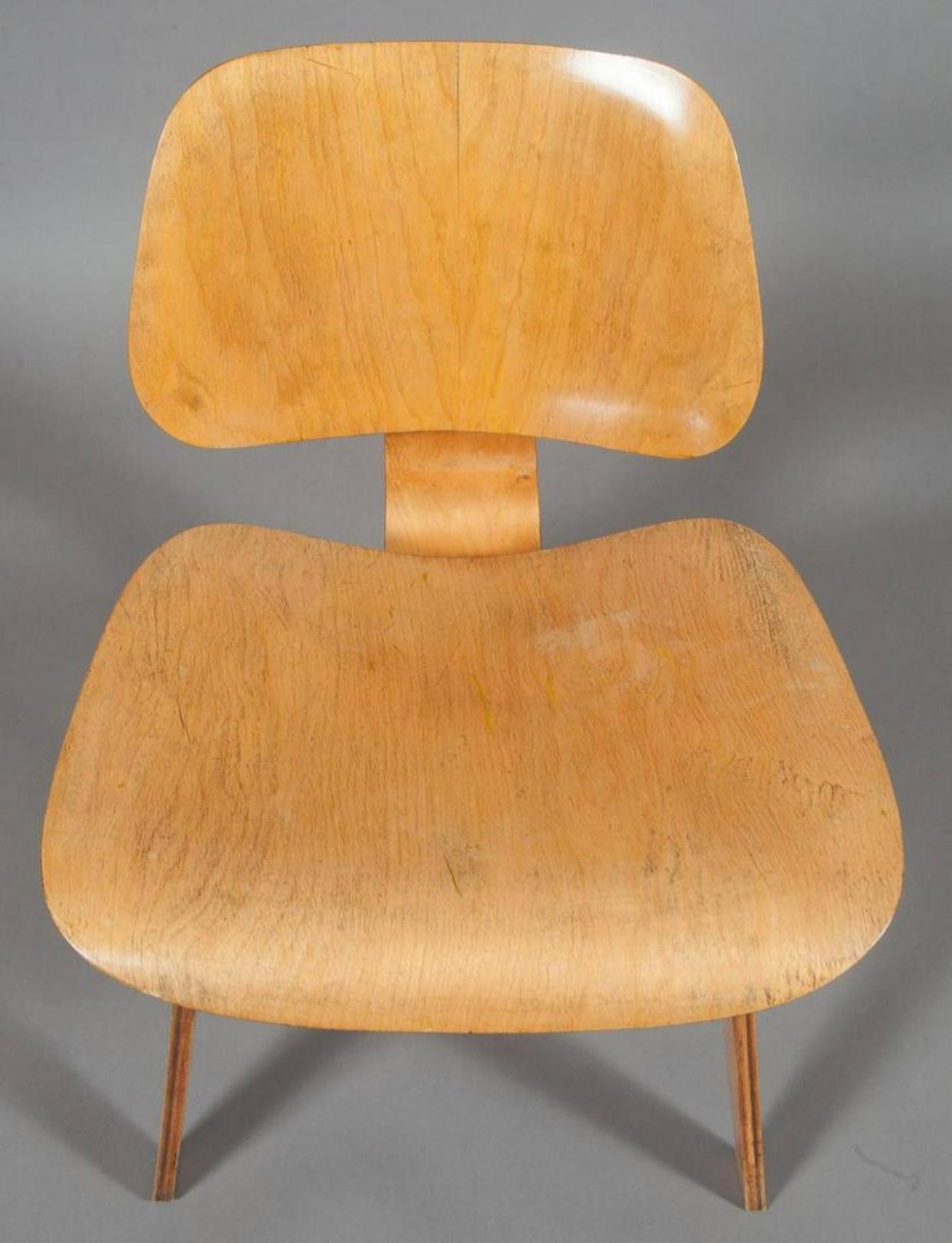 Molded 1940s Eames LCW Lounge Chair by Evans Products