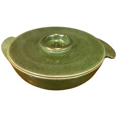 1940s Early Edith Heath Ceramics Winged Covered Serving Bowl