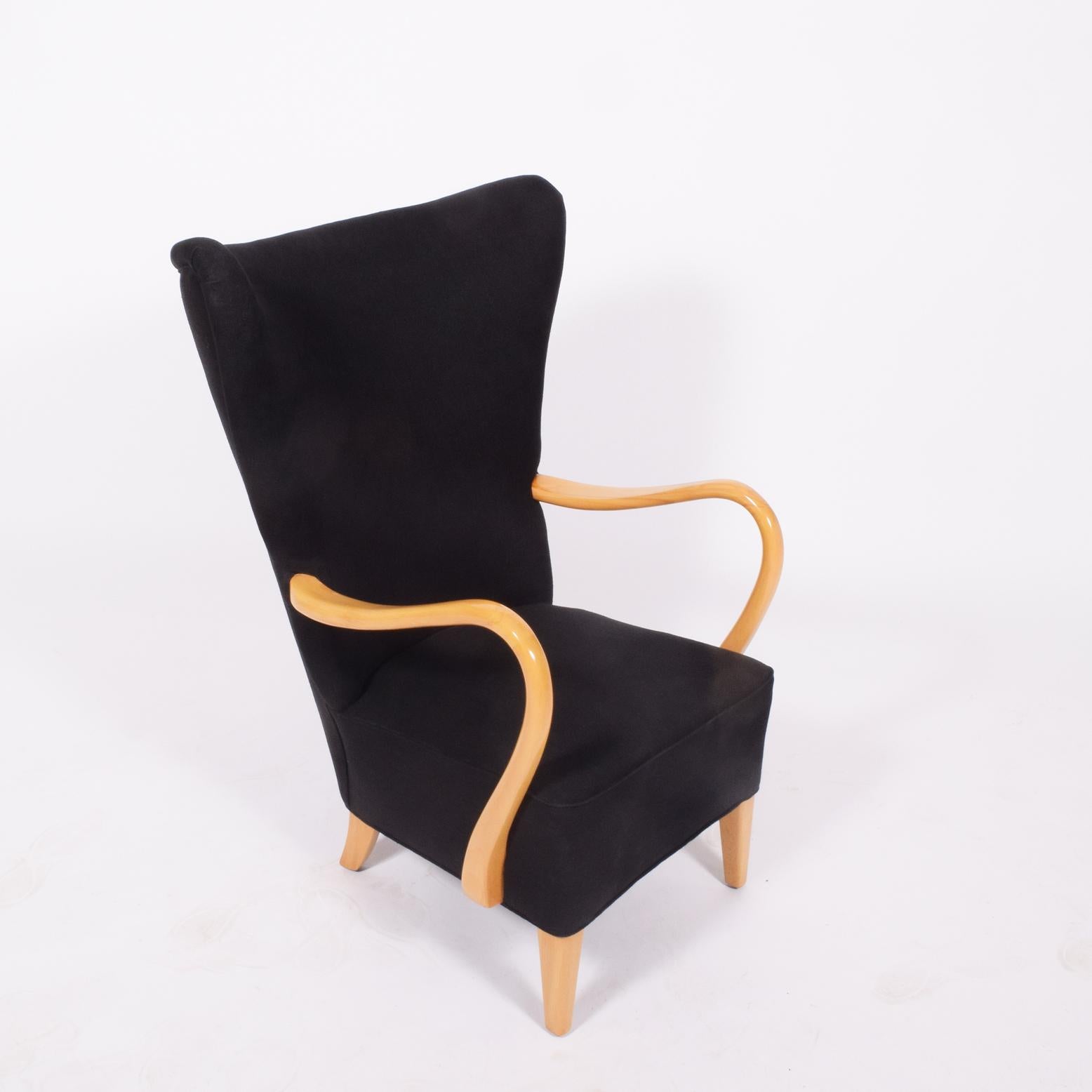 Swedish 1940s Easy Chair by Elias Svedberg