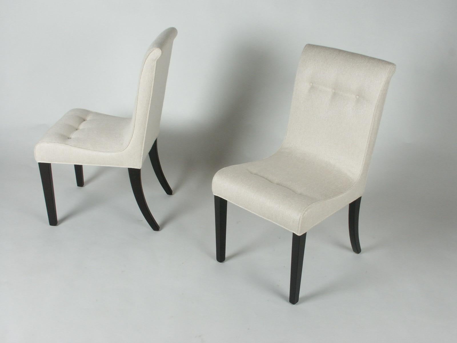 Mid-Century Modern 1940s Edward Wormley for Dunbar Set of Four Side Chairs