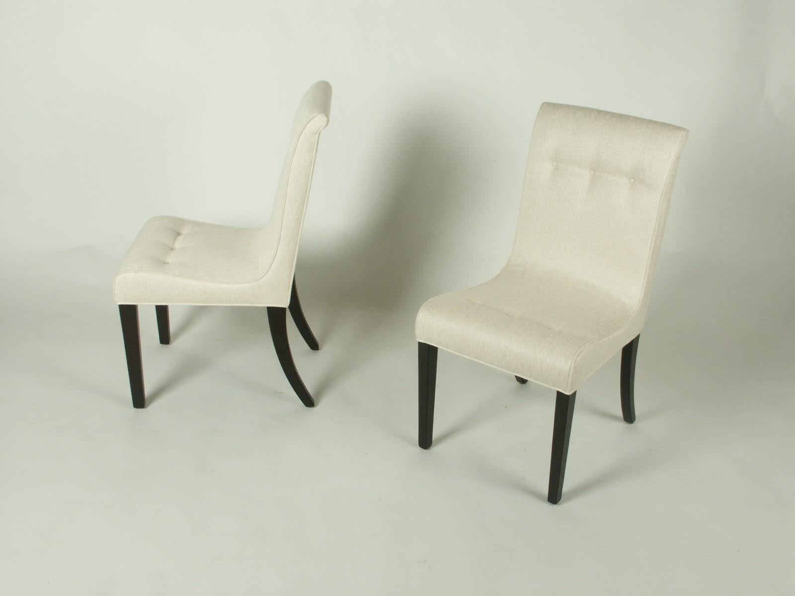 1940s Edward Wormley for Dunbar Set of Four Side Chairs In Excellent Condition In St. Louis, MO