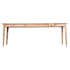 Table console élégante en pin frotté français des années 1940