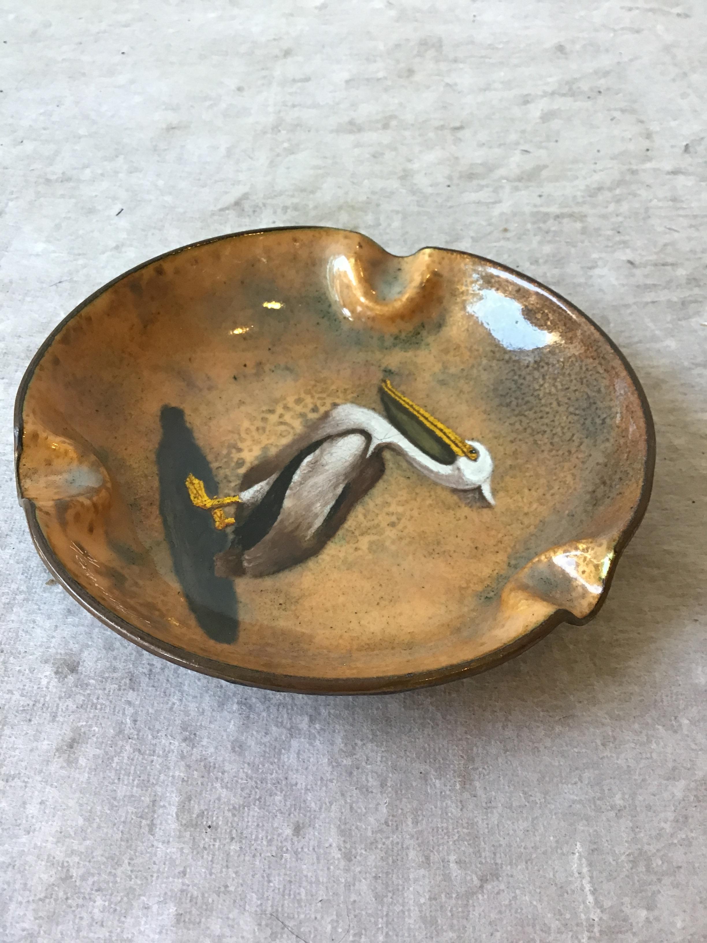 mr pelican ashtray 1950