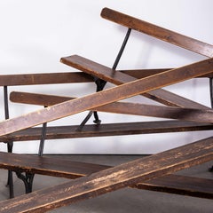 1940's English Cast Metal Church Benches - Several Available