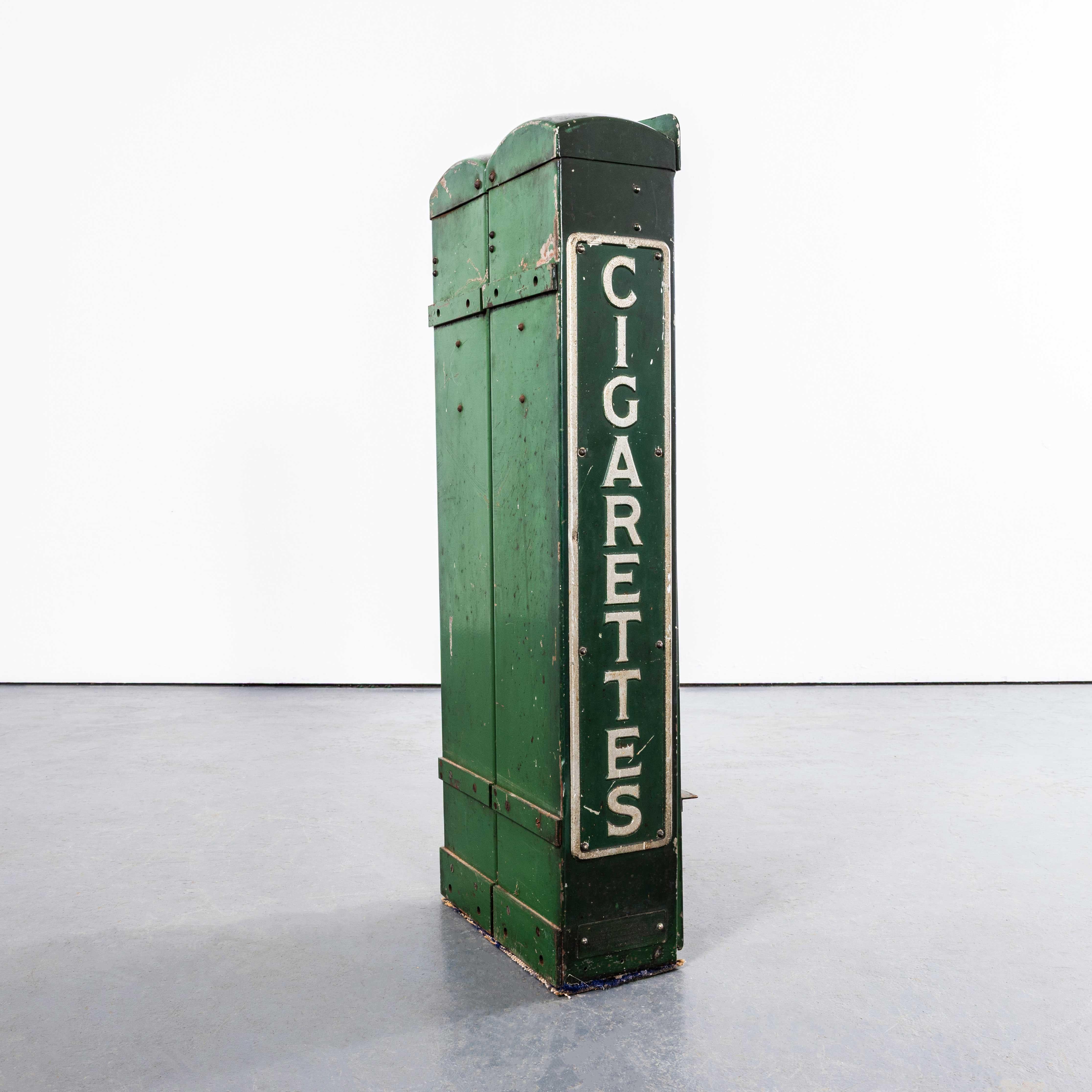 1940's English Cigarette Disposal Vending Machine For Sale 1