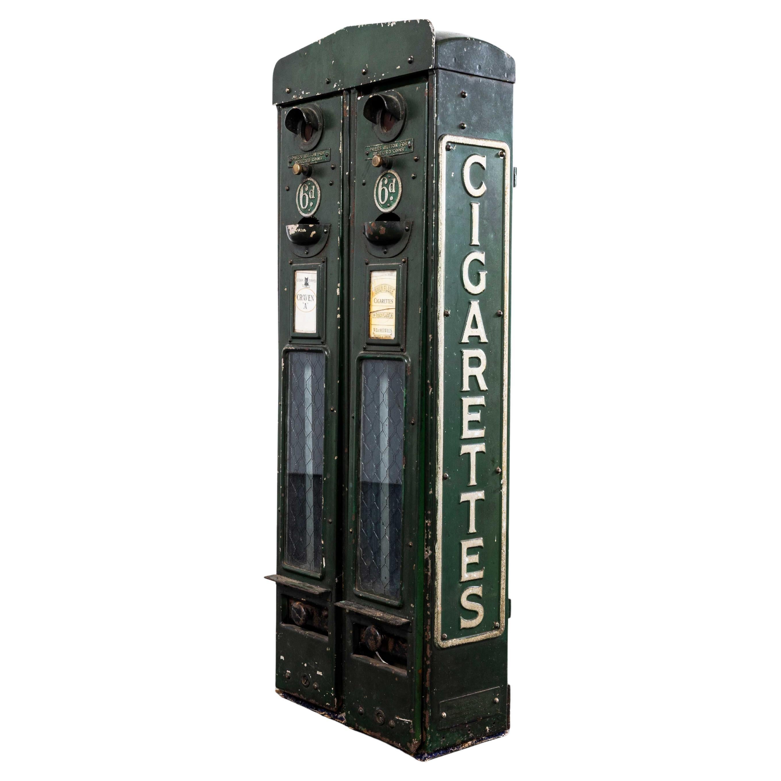 1940's English Cigarette Disposal Vending Machine For Sale