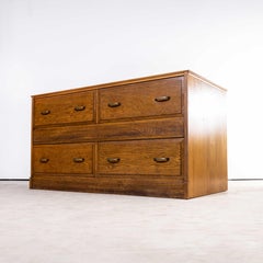 1940's English Milliners Bank of Drawers, Four Drawer