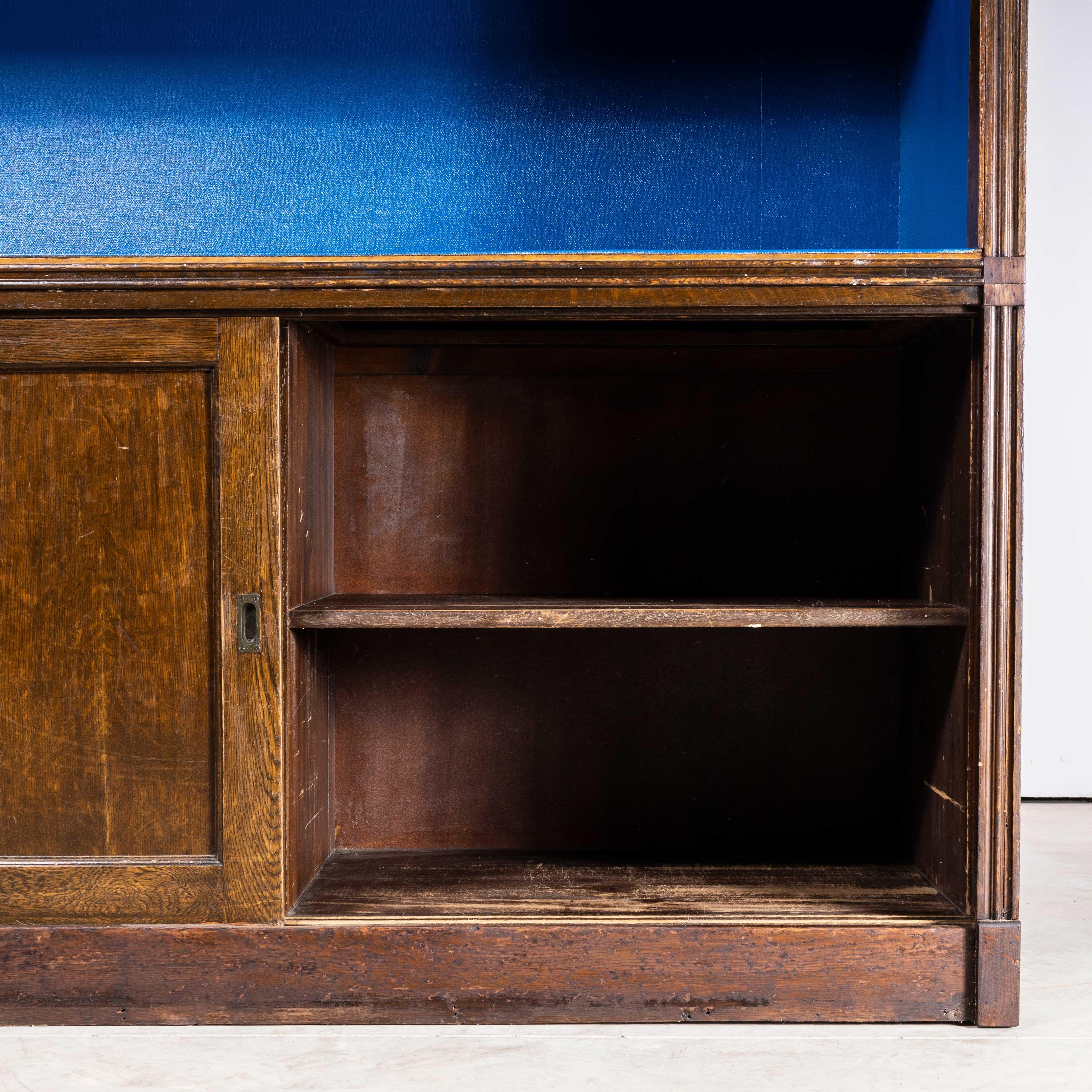 1940's English Oak Library Shelving Cabinet - Shelved Storage 5