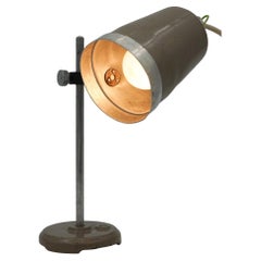1940'S LÁMPARA DE MESA DE LABORATORIO ESCOLAR INGLÉS SALVAGUARDADA AJUSTABLE LiGHT 007