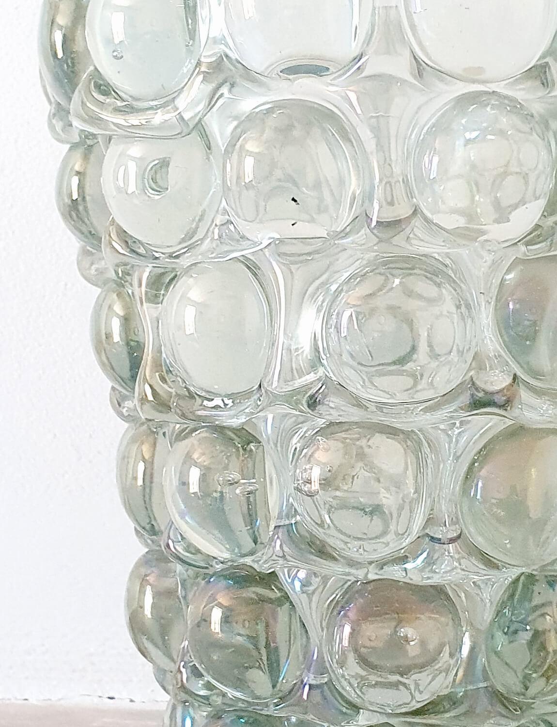 Mid-Century Modern 1940s Ercole Barovier Italian Pale Green Lenti Vase
