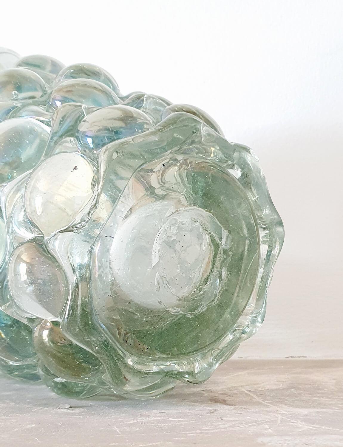 1940s Ercole Barovier Italian Pale Green Lenti Vase 2