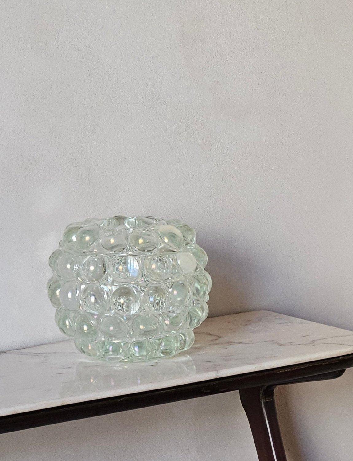 Italian 1940s Ercole Barovier Round Lenti Vase